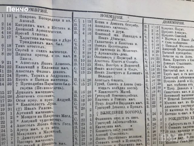 календар за 1875/1986г. - РЕПРОДУКЦИЯ, снимка 15 - Антикварни и старинни предмети - 47007469