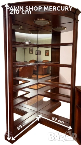 Продавам красив италиански бар с витрина и три стола, снимка 2 - Секции и витрини - 53748401