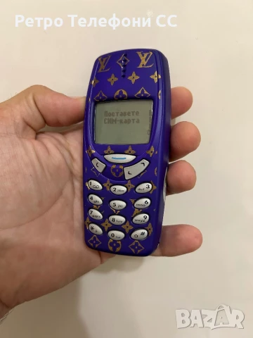 Nokia 3310 L.V. Лилав бг меню, снимка 1