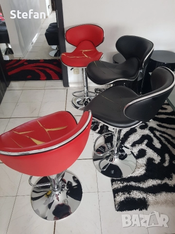 четири броя стол за бар столовете трябва да се сменят само тапицерията, снимка 6 - Столове - 52676912