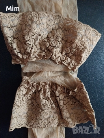 Чорапи ликра с дантела в Черно,светло сиво и цвят телесен , снимка 4 - Бельо - 52902997