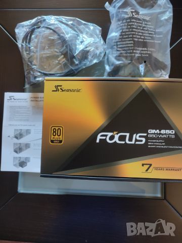 Захранване за компютър SEASONIC FOCUS GM 650W GOLD ATX, снимка 2 - Захранвания и кутии - 46558910