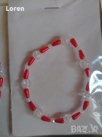 Ново!Гривни за Св.Валентин баба Марта , снимка 2 - Гривни - 48911300