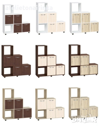 Етажерка Кубо 6 с четири вратички