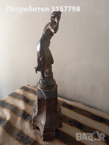 Каминен часовник арт нуво, снимка 7 - Антикварни и старинни предмети - 51170055