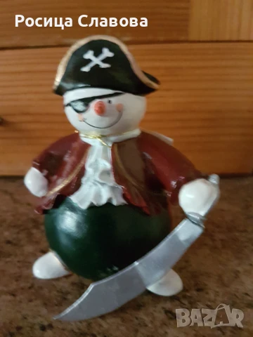 Гипсова фигурка- пират, снимка 3 - Декорация за дома - 50895294