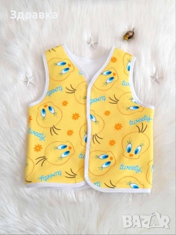 Детски елечета с пухкава подплата, снимка 2 - Жилетки и елечета за бебе - 53394910