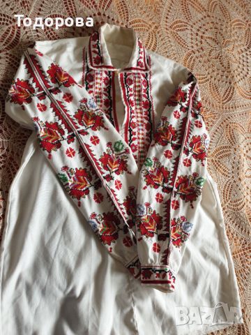 Мъжка  риза от народна носия, снимка 3 - Антикварни и старинни предмети - 45716201