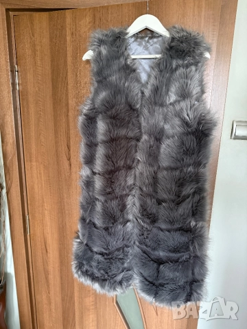 дамски елек с косъм