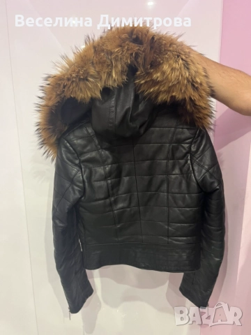 Бутиково кожено яке, снимка 4 - Якета - 52455573