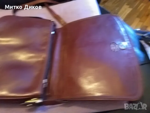 Lorenza firenze genuine leather bag hand made маркова женска чанта отлична ест.кожа 27х20см, снимка 9 - Чанти - 49442306