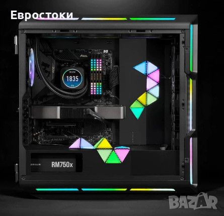 Осветителни панели за кутия Corsair iCUE LC100 Case Accent Lighting Panels, снимка 6 - Други - 45594126