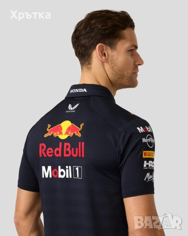 Red Bull Racing F1 Team Polo Shirt - Оригинална мъжка тениска с яка, снимка 5 - Тениски - 52727999