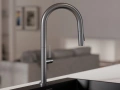 Титаниев смесител за кухня с изтегляща глава, 2 режима на струя - 9020, снимка 7