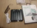 Power Bank с вградени кабели, 10000mAh тънко преносимо зарядно устройство LED дисплей, малка външна, снимка 2