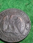 Монета 10 Сантима 1857 Франция Наполеон III, снимка 4