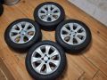 Opel 16 4x100 джанти с гуми 205/55/16 Опел оригинални, снимка 1