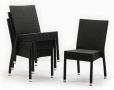 Плетени столове за закрито и открито 860X500X600 мм цвят въглед, снимка 9