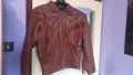 Дамско кожено яке с ресни, естествена кожа. М - L, снимка 1
