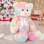 Плюшено Мече Rainbow, 40см Шарено плюшено Мече Teddy Bear, снимка 1