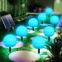 Mexllex 5 LED соларни лампи за градина, 7 RGB променящи се цвята, глобуси