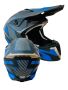 Кросова каска, S/M, карбон със синьо, Шлем за кросов мотор, снимка 1