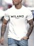 MILANO мъжки тениски в бяло , снимка 1 - Тениски - 45762227