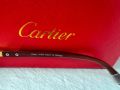 Cartier висок клас мъжки слънчеви очила с дървени дръжки, снимка 13