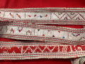 Стар тъкан вълнен колан от софийска носия, снимка 1