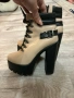 Дамски бежови боти, снимка 1
