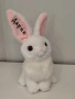плюшено бяло зайче с име по избор, снимка 4
