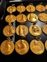Колекция позлатени католически медальони, снимка 7
