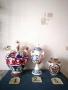 Керамични, порцеланови вази, свещник ръчна изработка. , снимка 1