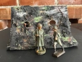 Стари фигурки войници и бункер.Elastolin , Lineol, снимка 1