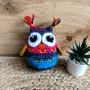 Плетена  играчка бухалче, сова, снимка 4