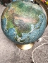Стара лампа глобус с бронзова стойка, снимка 2