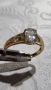 Vintage сребърен пръстен с позлата 3,62 грама , снимка 6