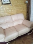 Диван,кожа,двойка и тройка, снимка 2