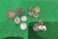 Лот стари сребърни бронзови и медни монети от накит, снимка 1
