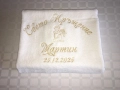 ХАВЛИЯ ЗА КРЪЩЕНЕ Хавлии с БРОДЕРИЯ КОМПЛЕКТ хавлии за кръщене бродирани кърпи подаръци за кръстници, снимка 4