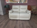 Кремав кожен диван двойка, снимка 6
