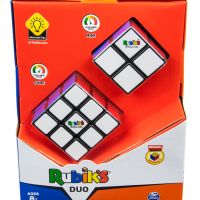 Комплект оригинални Рубик кубчета Rubik's Duo Pack (Куб 2x2x2 & Куб 3x3x3) - С цветни пластини, снимка 10 - Игри и пъзели - 45822817