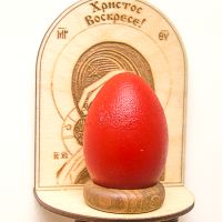 Икона с поставка за великденско яйце, снимка 2 - Други - 45081742
