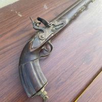Стар кремъчен пистолет , снимка 3 - Антикварни и старинни предмети - 45718738