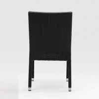 Плетени столове за закрито и открито 860X500X600 мм цвят въглед, снимка 7 - Столове - 45449952