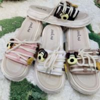 Дамски плажни чехли със свеж интересен дизайн, подходящи за ново летно приключение, снимка 4 - Чехли - 45414097