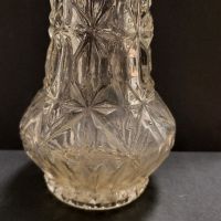 Стара стъклена ваза , снимка 2 - Вази - 45448737