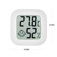 Бял мини LCD стаен термометър с влагомер, снимка 3 - Друга електроника - 45102346