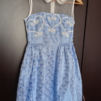 Кокетна официална рокля в небесно синьо, снимка 3 - Рокли - 45010053