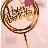 Пепа Пиг Happy Birthday пластмасов топер украса табела за торта рожден ден, снимка 1 - Други - 45671361